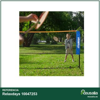 Relaxdays red bádminton tenis vóleibol ajustable