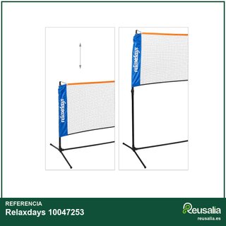 Relaxdays red bádminton tenis vóleibol ajustable