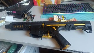 Equipo Airsoft: Pistola, Máscara,Guantes y fusil