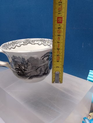 Juego de café o té Cartuja de Sevilla Pickman serie ”Vistas”.