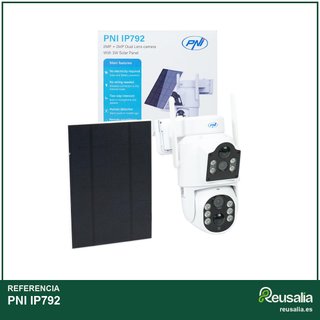 PNI Cámara videovigilancia IP792 doble lente