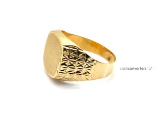 sello oro 18k con circonita