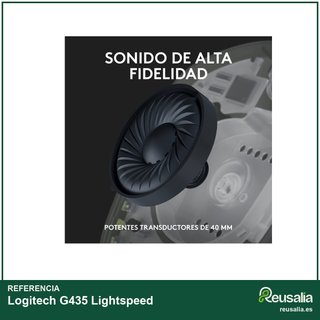 Logitech G435 Lightspeed auriculares gaming 165g