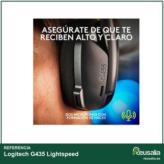 Logitech G435 Lightspeed auriculares gaming 165g