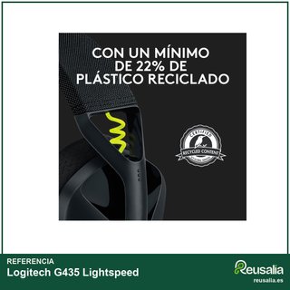 Logitech G435 Lightspeed auriculares gaming 165g
