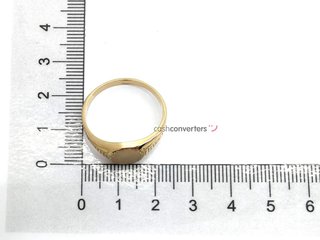 sello oro 18k con circonita