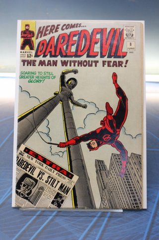 Marvel Comics. Daredevil #8, 1965. USA. "The Stiltman cometh!"