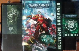 Warhammer 40k Libro Operación Imperator y Datacard