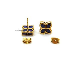 pendientes oro 18k con piedra con circonita