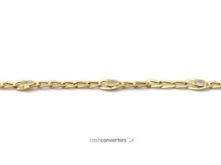 pulsera oro 18k con piedra con circonita