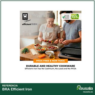 BRA Efficient Iron parrilla hierro fundido 33cm