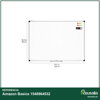 Amazon Basics pizarra blanca magnética 120x90