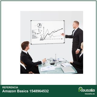 Amazon Basics pizarra blanca magnética 120x90