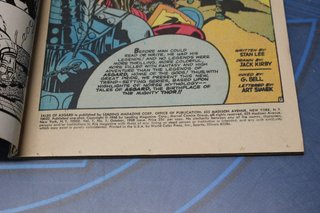 Marvel Comics. Tales of Asgard #1, 1968. USA. Stan Lee y Jack Kirby. Thor.