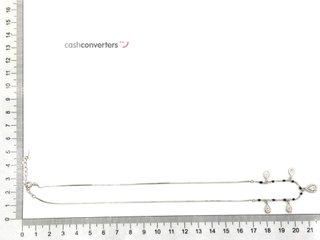 gargantilla plata 925mm con piedra con circonita 22cm