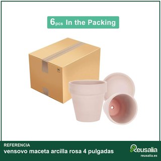 Vensovo maceta arcilla rosa 4 pulgadas