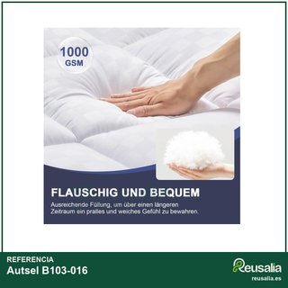 Sobrecolchon 3D microfibra 160x200 acolchado