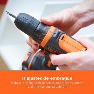 BLACK+DECKER taladro atornillador BDCDD12-QW 10,8V