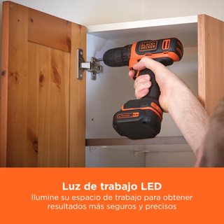 BLACK+DECKER taladro atornillador BDCDD12-QW 10,8V