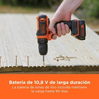 BLACK+DECKER taladro atornillador BDCDD12-QW 10,8V