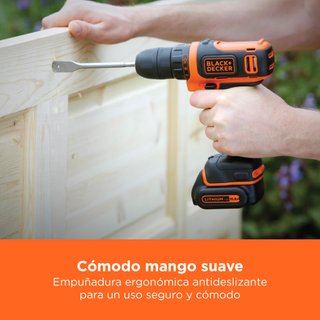 BLACK+DECKER taladro atornillador BDCDD12-QW 10,8V