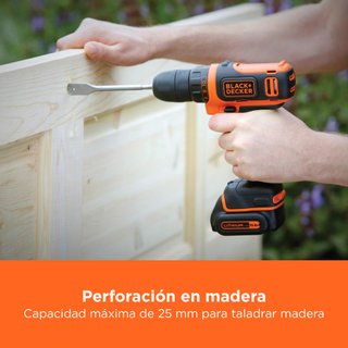 BLACK+DECKER taladro atornillador BDCDD12-QW 10,8V