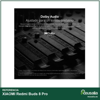 Xiaomi Redmi Buds 8 Pro ANC 55dB negro