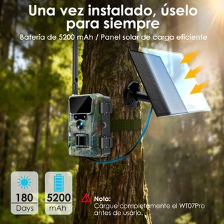 WOLFANG WT07Pro Cámara de caza 48MP 2K nocturna