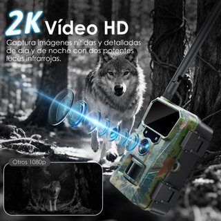 WOLFANG WT07Pro Cámara de caza 48MP 2K nocturna