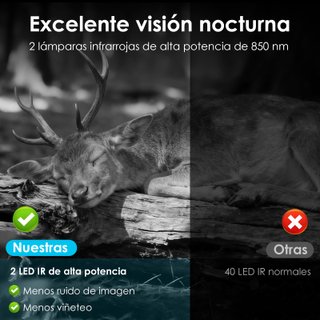 WOLFANG WT07Pro Cámara de caza 48MP 2K nocturna