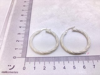 argollas plata 925mm