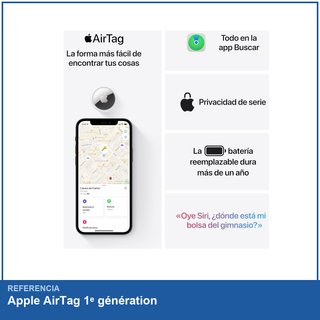Apple AirTag 1ᵉ génération localizador objetos con