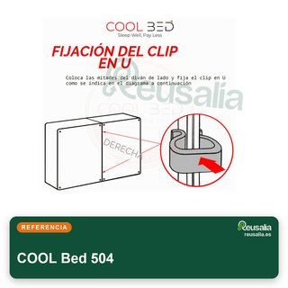 COOL Bed clips metálicos unir bases cama