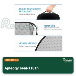 Ajiteogy cojín espuma viscoelástica ergonómico