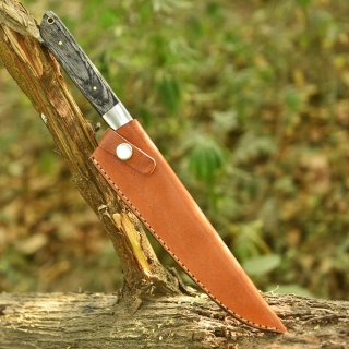 Cuchillo Chef Damasco y Madera + Funda + Caja