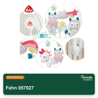 Fehn 057027 móvil musical con figuras peluche bebé