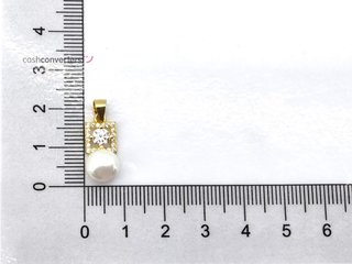 colgante plata 925mm con piedra con circonita
