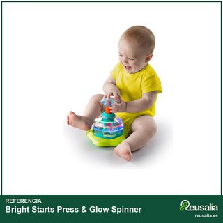 Bright Starts Press & Glow Spinner juguete musical