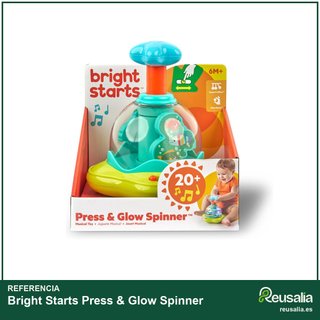 Bright Starts Press & Glow Spinner juguete musical