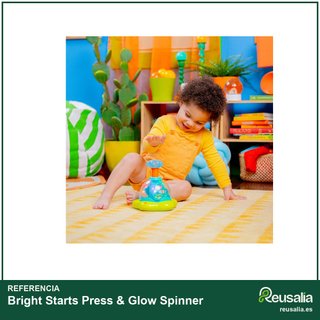 Bright Starts Press & Glow Spinner juguete musical