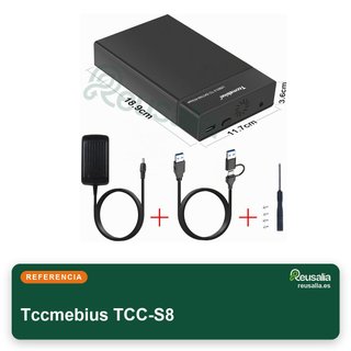 Tccmebius TCC-S8 22TB Carcasa Disco Duro USB 3.0