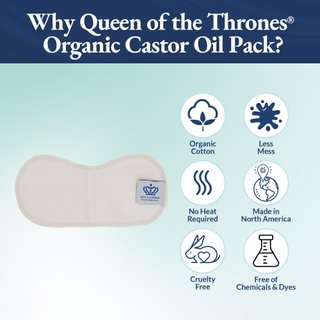 Queen of the Thrones paquete aceite ricino cuello