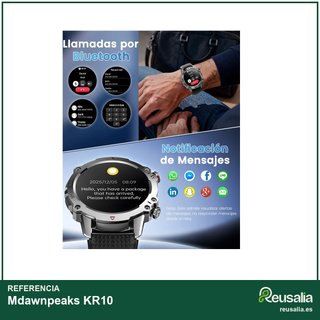 Mdawnpeaks KR10 Smartwatch hombre llamadas