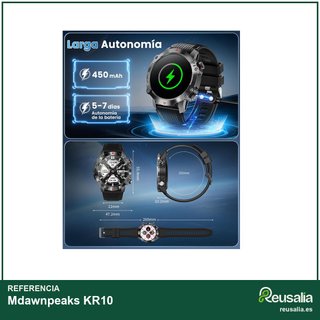 Mdawnpeaks KR10 Smartwatch hombre llamadas