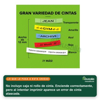- DYMO LetraTag LT-100H etiquetadora portátil