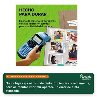 - DYMO LetraTag LT-100H etiquetadora portátil