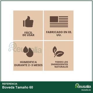 Boveda Tamaño 60 84% HR para curar humidor madera