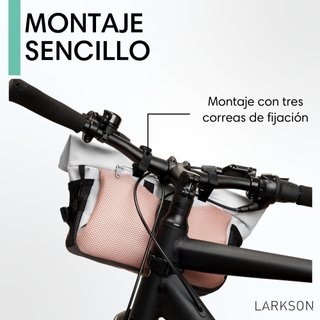 Larkson Lasse bolsa manillar bandolera rosa