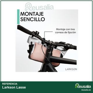 Larkson Lasse bolsa manillar bandolera rosa