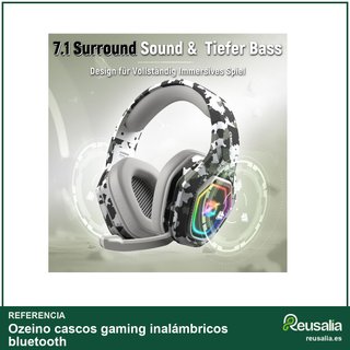 Ozeino cascos gaming inalámbricos bluetooth